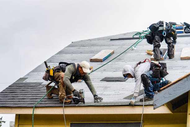 Professional Roofing technician working in South Fork, PA